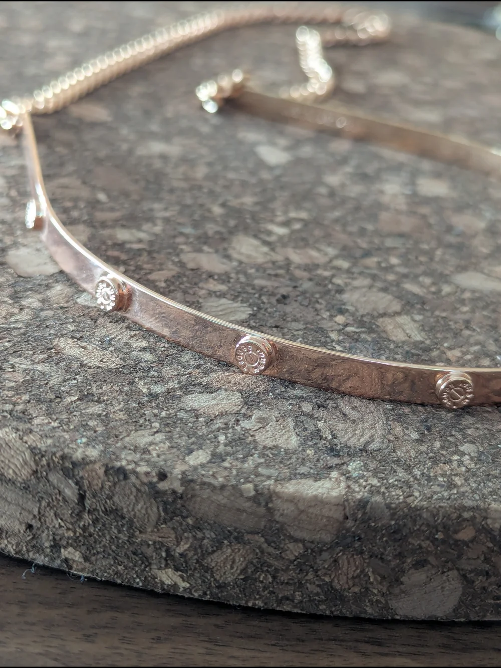NWT Henri Bendel Luxury Fashion Metal Chain Headband in Rose Gold, Renn Faire